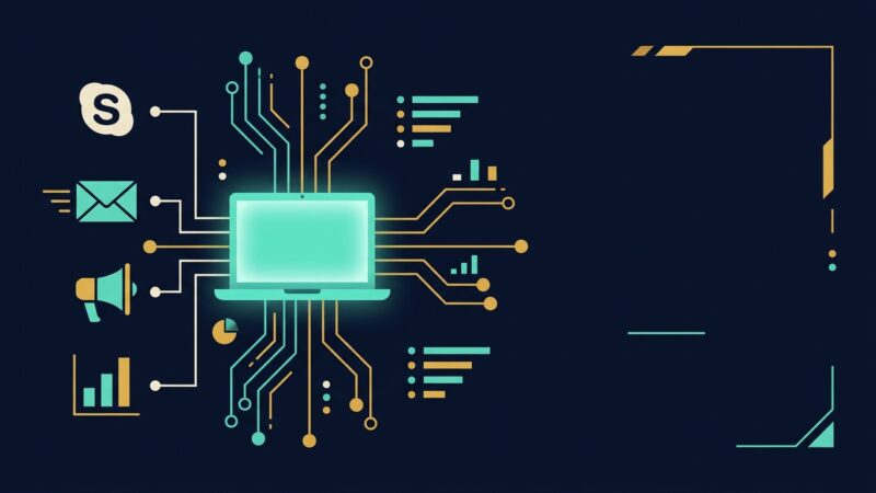 Marketing virtual assistant connecting social, email, and ads channels