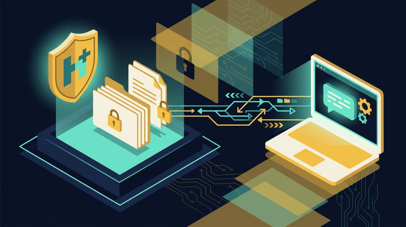 HIPAA-compliant setup for a therapy virtual assistant with encrypted access