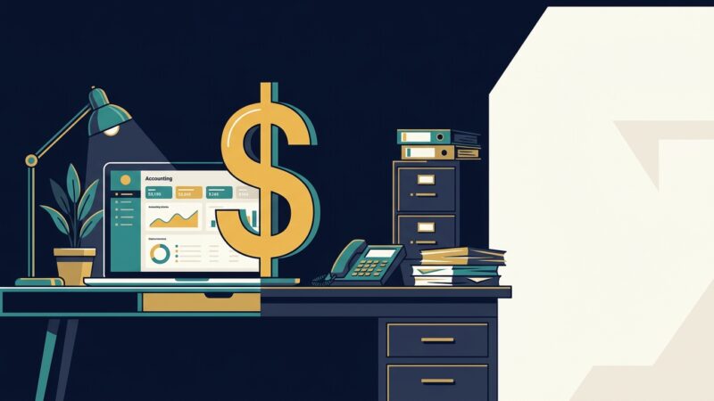 Virtual bookkeeper vs in-house accountant cost comparison illustration
