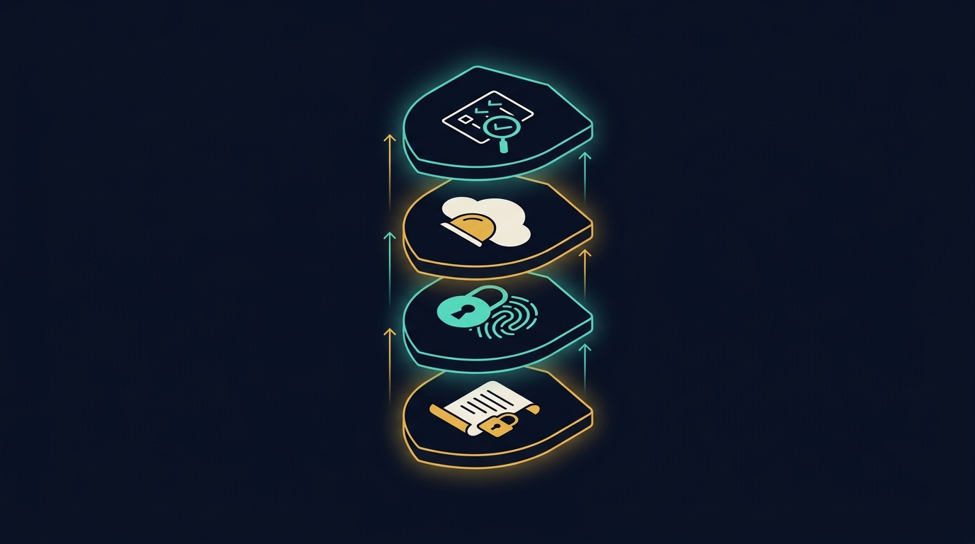 Four-layer confidentiality setup for a virtual legal assistant