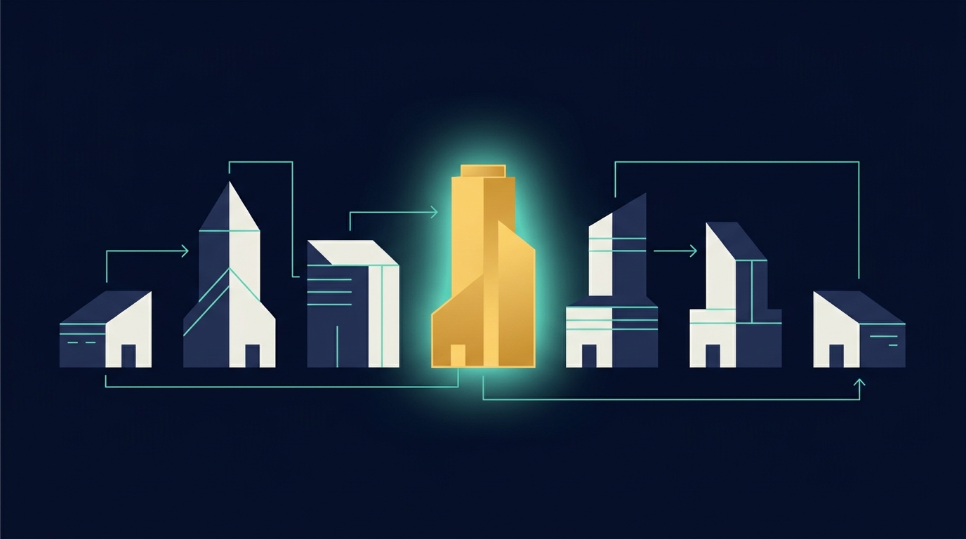 Eight agency buildings with Armasourcing highlighted as the leader