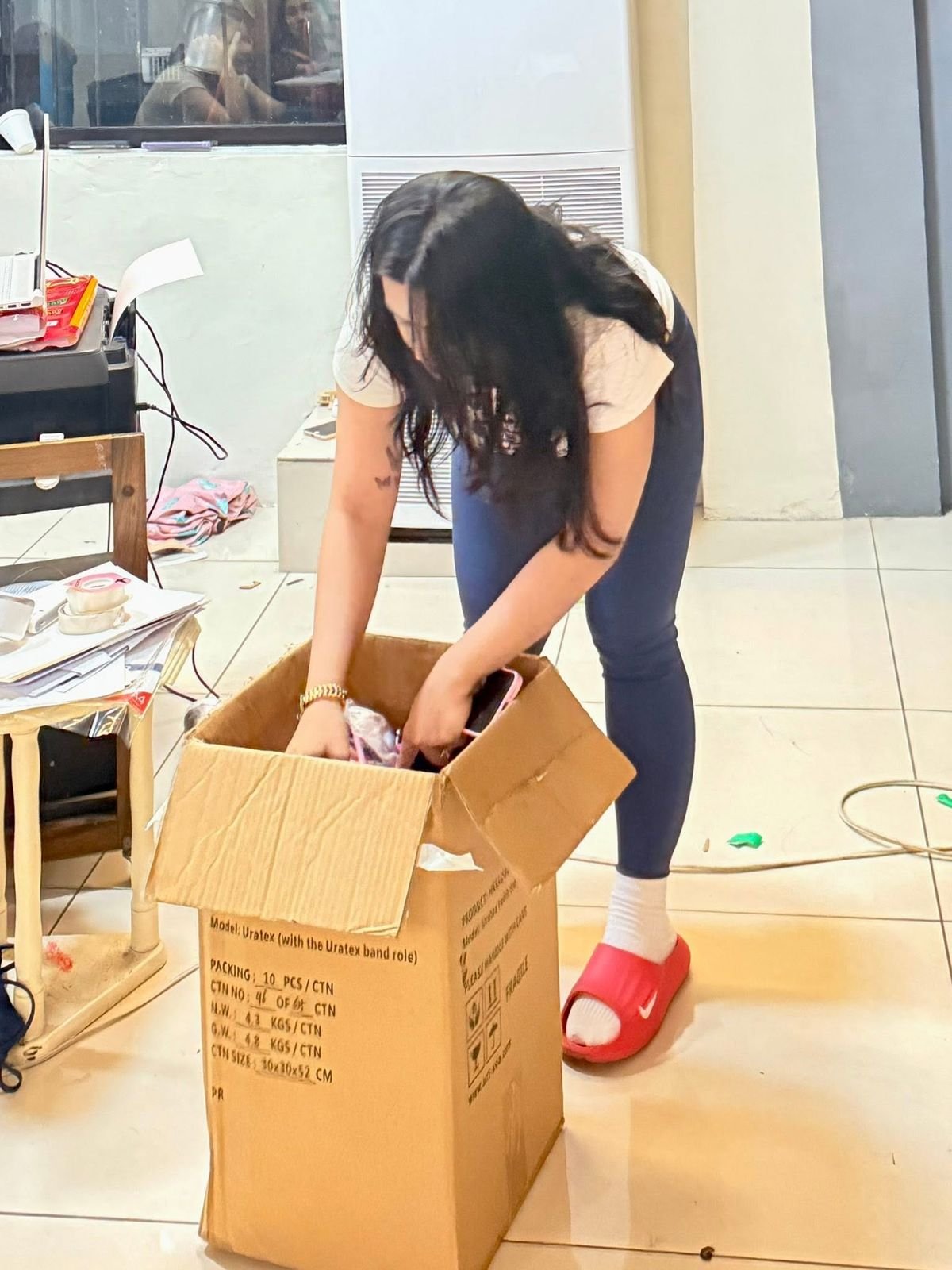 Volunteer packing supply boxes for DVBS 2026 kids