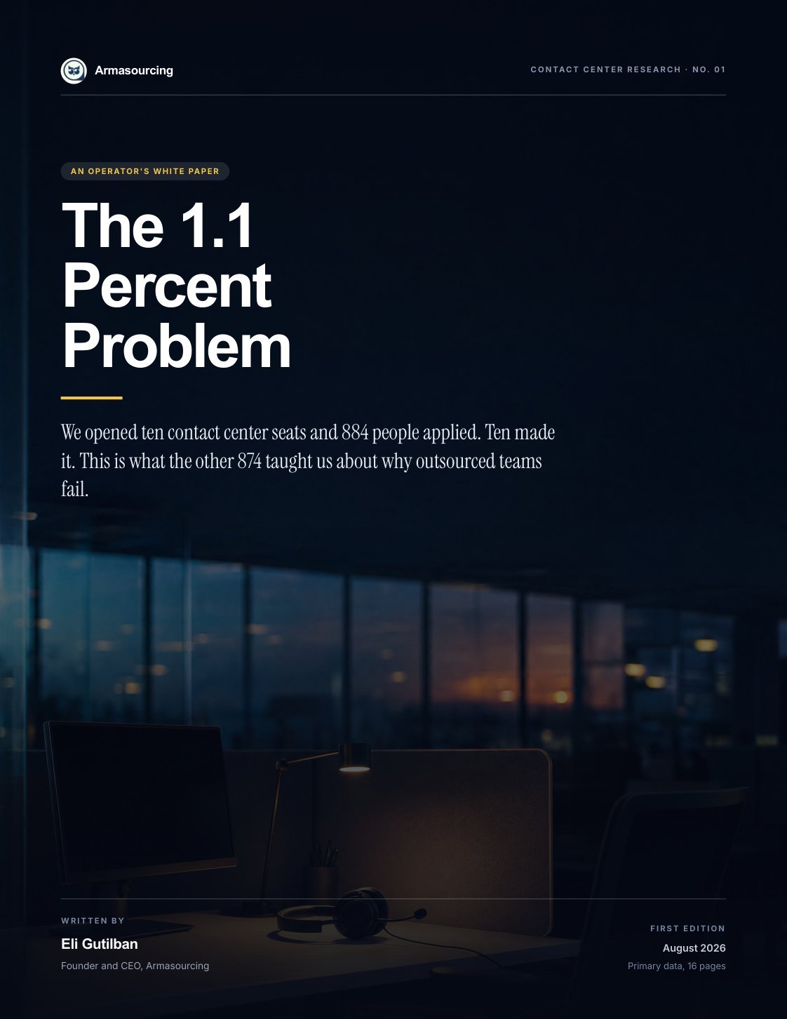 White paper cover, The 1.1 Percent Problem