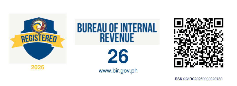 BIR Registration Seal Badge 2026, RSN 028RC20260000020789